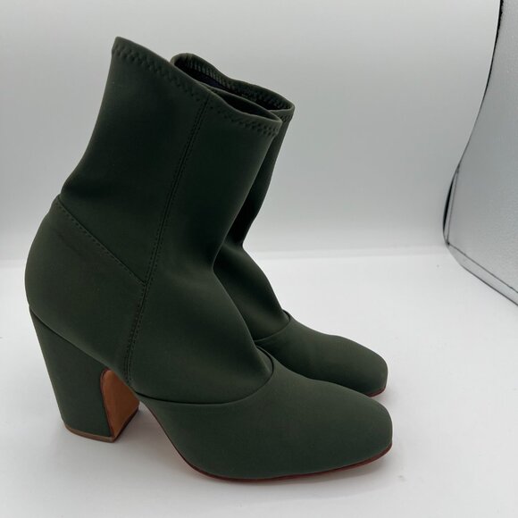 Rachel Comey Nylon Sock Boots – Dark Green, Size 6 - Picture 2 of 9